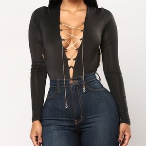 NWT “Crystal Clear Bodysuit”